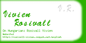 vivien rosivall business card